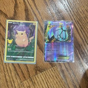 Pikachu and Chandelure Pokémon Cards